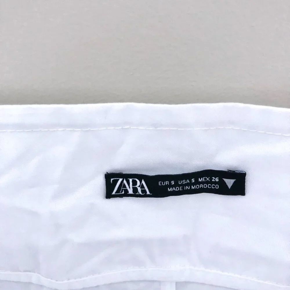 ZARA GABARDINE BOW TOP - Picture 2 of 4